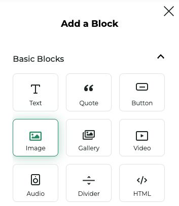 Add image block