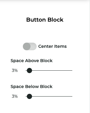 Button properties panel