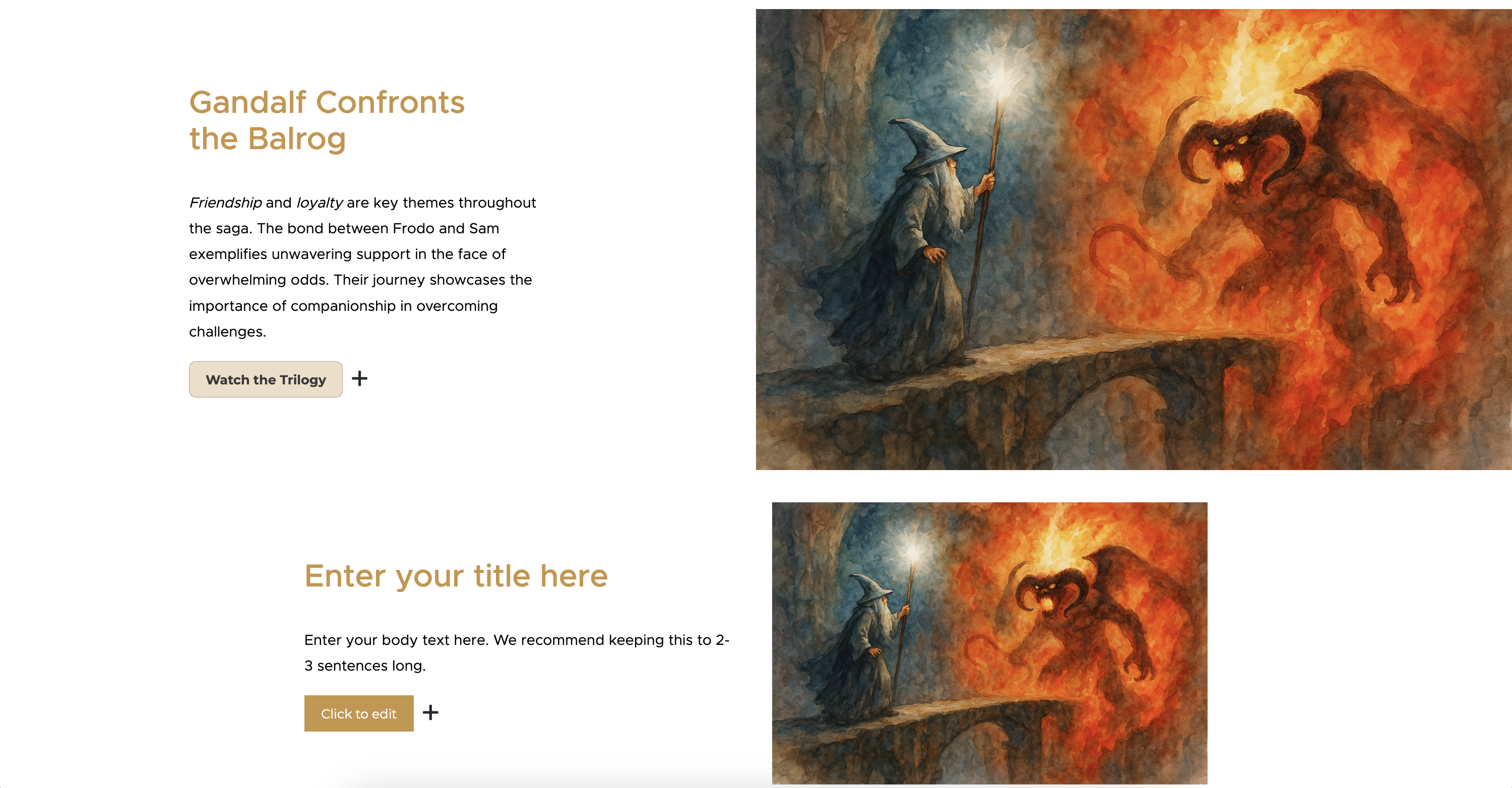 Full Width Example